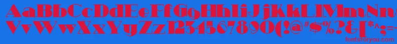 Heavytrippnf Font – Red Fonts on Blue Background