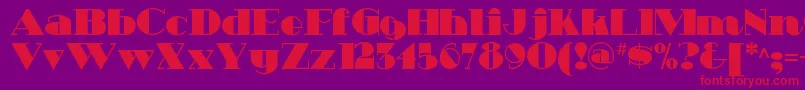 Heavytrippnf Font – Red Fonts on Purple Background