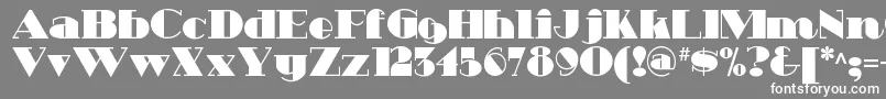 Heavytrippnf Font – White Fonts on Gray Background