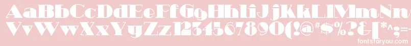 Heavytrippnf Font – White Fonts on Pink Background