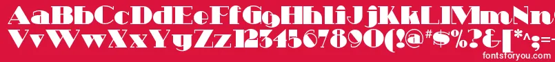 Heavytrippnf Font – White Fonts on Red Background