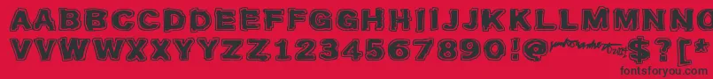 Firebug Font – Black Fonts on Red Background
