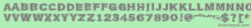 Firebug Font – Gray Fonts on Green Background