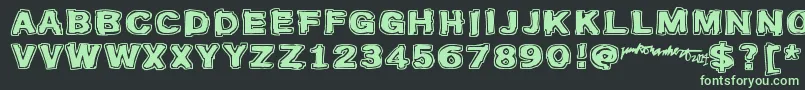 Firebug Font – Green Fonts on Black Background