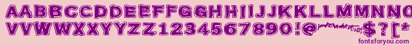 Firebug Font – Purple Fonts on Pink Background