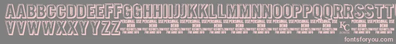 IntagliodemoKcfonts Font – Pink Fonts on Gray Background