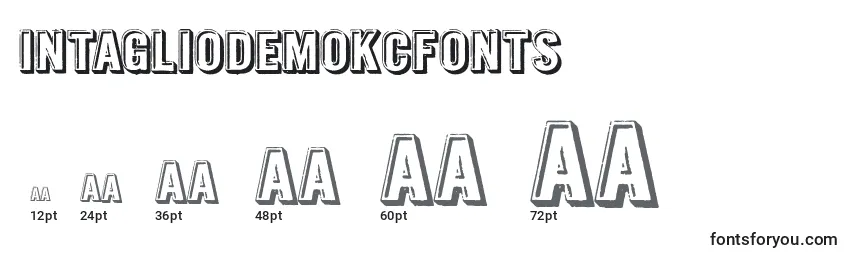 IntagliodemoKcfonts Font Sizes