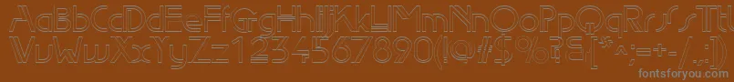 Шрифт Edgelineoutline – серые шрифты на коричневом фоне