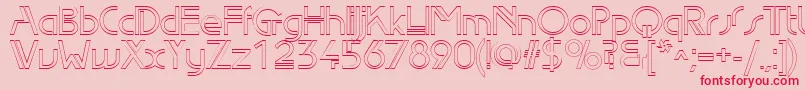 Edgelineoutline Font – Red Fonts on Pink Background