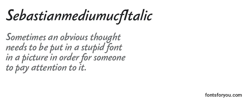 SebastianmediumucfItalic Font