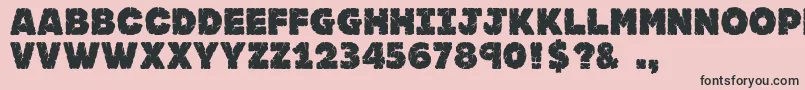 Jfrocsol Font – Black Fonts on Pink Background