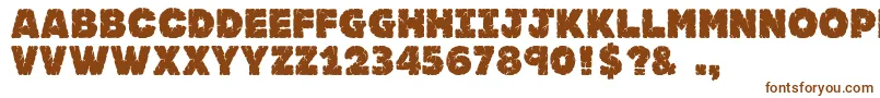 Jfrocsol Font – Brown Fonts on White Background