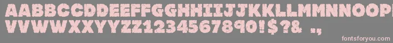 Jfrocsol Font – Pink Fonts on Gray Background