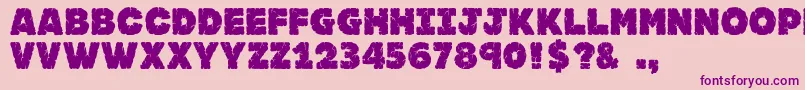 Jfrocsol Font – Purple Fonts on Pink Background