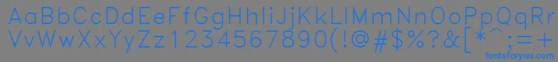 Romand Font – Blue Fonts on Gray Background