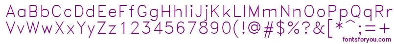 Romand Font – Purple Fonts on White Background