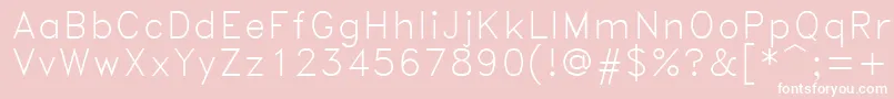 Romand Font – White Fonts on Pink Background