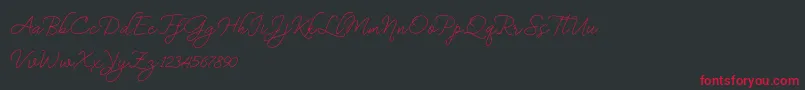BekafonteDemo Font – Red Fonts on Black Background