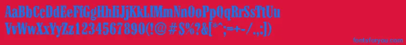 En savoir plus sur la police ColonelantiqueBold Police ColonelantiqueBold – polices bleues sur fond rouge