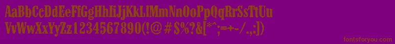 ColonelantiqueBold Font – Brown Fonts on Purple Background