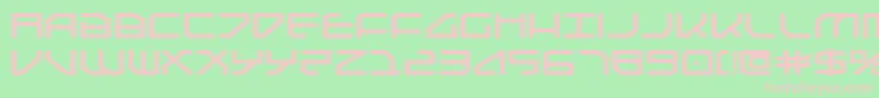 Federapoliseb Font – Pink Fonts on Green Background