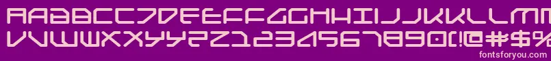 Federapoliseb Font – Pink Fonts on Purple Background