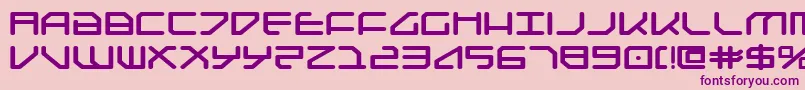 Federapoliseb Font – Purple Fonts on Pink Background