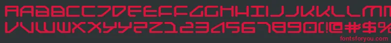 Federapoliseb Font – Red Fonts on Black Background