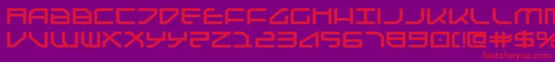 Federapoliseb Font – Red Fonts on Purple Background