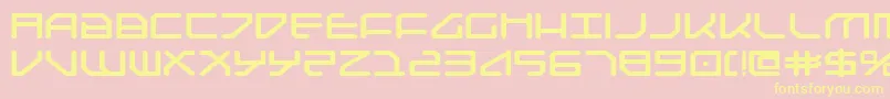 Federapoliseb Font – Yellow Fonts on Pink Background