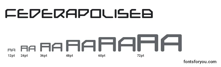 Federapoliseb Font Sizes