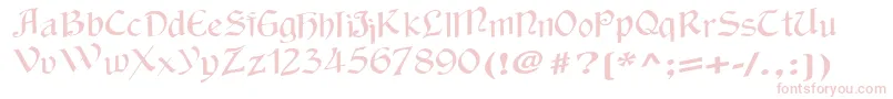 Wackycalligraphic Font – Pink Fonts on White Background