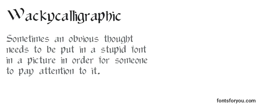 Wackycalligraphic-fontti