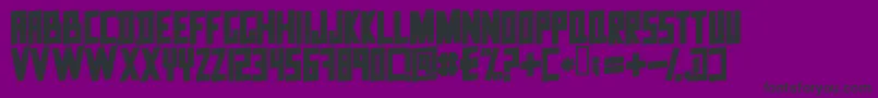 DataTrash2 Font – Black Fonts on Purple Background