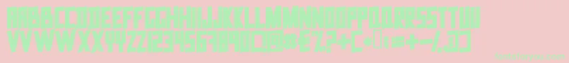 DataTrash2 Font – Green Fonts on Pink Background