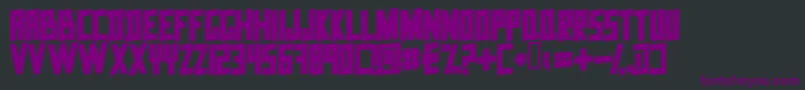 DataTrash2 Font – Purple Fonts on Black Background