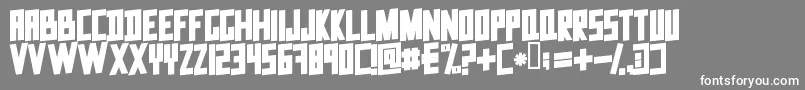 DataTrash2 Font – White Fonts on Gray Background