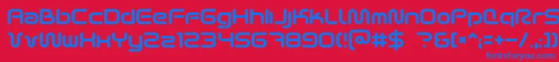 fuente SciFied2002 – Fuentes Azules Sobre Fondo Rojo
