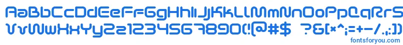 Czcionka SciFied2002 – niebieskie czcionki na białym tle