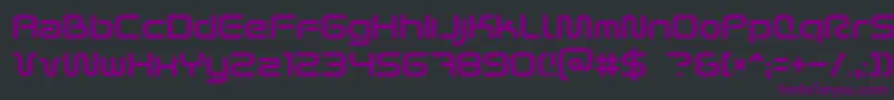 SciFied2002 Font – Purple Fonts on Black Background