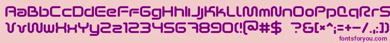 SciFied2002 Font – Purple Fonts on Pink Background