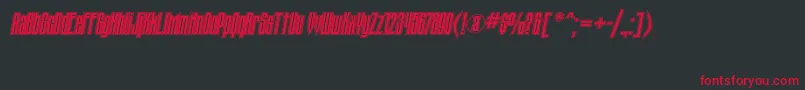 fuente TauernicttItalic – Fuentes Rojas Sobre Fondo Negro