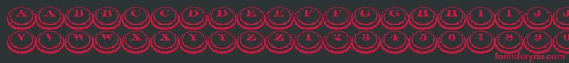ADiscoserifdbldn3D Font – Red Fonts on Black Background