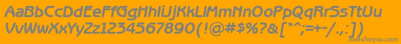 BenguiatgothiccttBolditalic Font – Gray Fonts on Orange Background