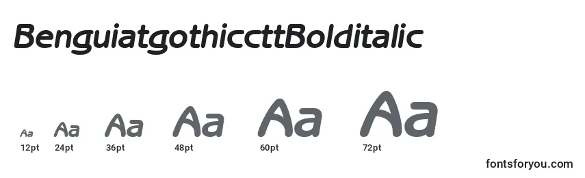 Размеры шрифта BenguiatgothiccttBolditalic