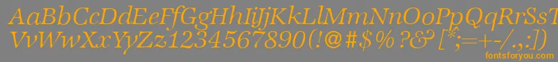 Más sobre la fuente ZabriskieinternationalLightItalic fuente ZabriskieinternationalLightItalic – Fuentes Naranjas Sobre Fondo Gris