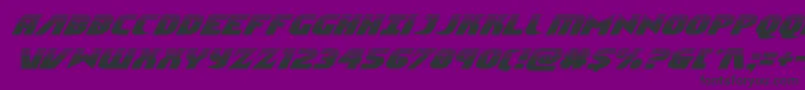 Ninjagardenhalfital Font – Black Fonts on Purple Background