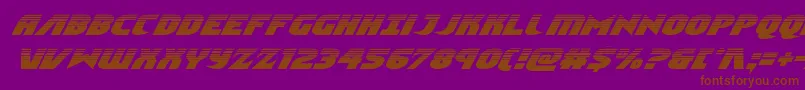 Ninjagardenhalfital Font – Brown Fonts on Purple Background