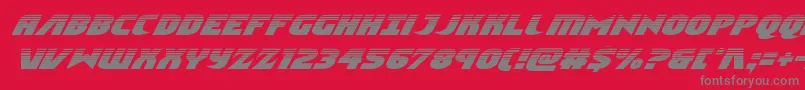 Ninjagardenhalfital Font – Gray Fonts on Red Background
