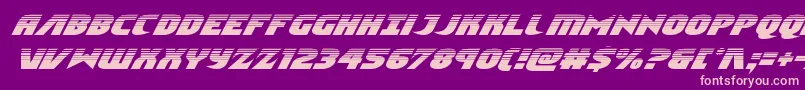 Ninjagardenhalfital Font – Pink Fonts on Purple Background